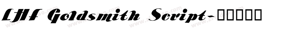 LHF Goldsmith Script字体转换